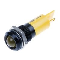 アールエスコンポーネンツ RS PRO 表示灯， 24V dc， 黄， 実装ホールサイズ:14mm 203-868 1個（直送品）