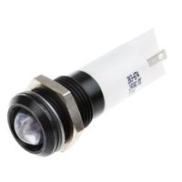 アールエスコンポーネンツ RS PRO 表示灯， 24V dc， 白， 実装ホールサイズ:14mm 203-874 1個（直送品）