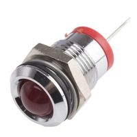 アールエスコンポーネンツ RS PRO 表示灯， 2V dc， 赤， 実装ホールサイズ:14mm 209-579 1個（直送品）