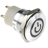 アールエスコンポーネンツ RS PRO 押しボタンスイッチ， ラッチ， パネルマウント， 単極単投(SPST) 175-9733 1個（直送品）