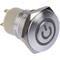 アールエスコンポーネンツ RS PRO 押しボタンスイッチ， ラッチ， パネルマウント， 単極単投(SPST) 175-9734 1個（直送品）