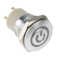 アールエスコンポーネンツ RS PRO 押しボタンスイッチ， ラッチ， パネルマウント， 単極単投(SPST) 175-9767 1個（直送品）