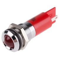 アールエスコンポーネンツ RS PRO 表示灯， 110V ac， 赤， 実装ホールサイズ:14.5mm 211-314 1個（直送品）