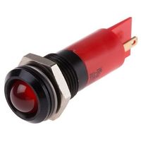 アールエスコンポーネンツ RS PRO 表示灯， 110V ac， 赤， 実装ホールサイズ:14.5mm 211-336 1個（直送品）