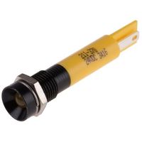 アールエスコンポーネンツ RS PRO 表示灯， 24V dc， 黄， 実装ホールサイズ:8mm 211-370 1個（直送品）
