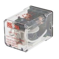 アールエスコンポーネンツ RS PRO リレー 115V ac， 2c接点 プラグイン タイプ 348-778 1個（直送品）