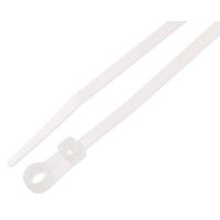 RS PRO 結束バンド， 221.3mm x 4.2 mm， ナチュラル， ナイロン 66 601-091 1袋(100個)（直送品）