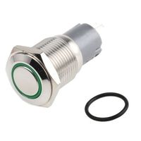 アールエスコンポーネンツ RS PRO 押しボタンスイッチ， ラッチ， パネルマウント， 単極双投(SPDT) 811-8392 1個（直送品）