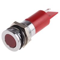 アールエスコンポーネンツ RS PRO 表示灯， 24V dc， 赤， 実装ホールサイズ:14mm 703-8829 1個（直送品）
