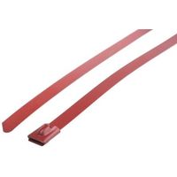 RS PRO 結束バンド 125mm x 4.6 mm ポリエステルコーティングしたステンレススチール 743