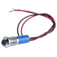 アールエスコンポーネンツ RS PRO 表示灯， 24V dc， 青， 実装ホールサイズ:8mm 723-9476 1個（直送品）