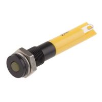 アールエスコンポーネンツ RS PRO 表示灯， 24V dc， 黄， 実装ホールサイズ:6mm 700-1637 1個（直送品）