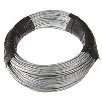 アールエスコンポーネンツ ワイヤロープ RS PRO 亜鉛メッキメタル 直径3 mm， 50m 193-051 1リール(1巻)（直送品）