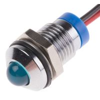 アールエスコンポーネンツ RS PRO 表示灯， 2V dc， 青， 実装ホールサイズ:8mm 723-9340 1個（直送品）