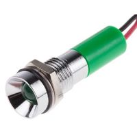 アールエスコンポーネンツ RS PRO 表示灯， 24V dc， 緑， 実装ホールサイズ:8mm 723-9435 1個（直送品）