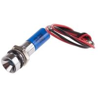 アールエスコンポーネンツ RS PRO 表示灯， 24V dc， 青， 実装ホールサイズ:8mm 723-9432 1個（直送品）