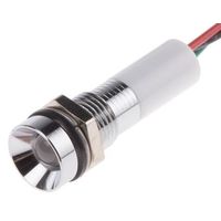 アールエスコンポーネンツ RS PRO 表示灯， 24V dc， 実装ホールサイズ:8mm 723-9444 1個（直送品）