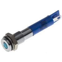 アールエスコンポーネンツ RS PRO 表示灯， 24V dc， 青， 実装ホールサイズ:6mm 700-1580 1個（直送品）