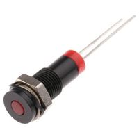 アールエスコンポーネンツ RS PRO 表示灯， 2V dc， 赤， 実装ホールサイズ:6mm 700-1592 1個（直送品）