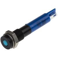 アールエスコンポーネンツ RS PRO 表示灯， 24V dc， 青， 実装ホールサイズ:6mm 700-1631 1個（直送品）