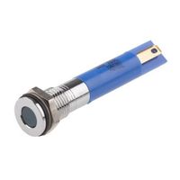 アールエスコンポーネンツ RS PRO 表示灯， 24V dc， 青， 実装ホールサイズ:8mm 700-1681 1個（直送品）