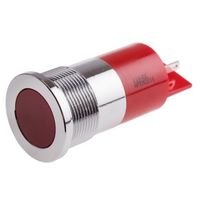 アールエスコンポーネンツ RS PRO 表示灯， 110V dc， 赤， 実装ホールサイズ:22mm 833-2904 1個（直送品）