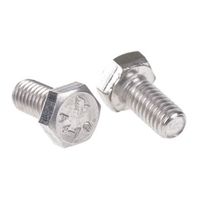 アールエスコンポーネンツ 六角ボルト RS PRO M6 x 12mm ステンレス 190-153 1袋(50個)（直送品）