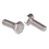 アールエスコンポーネンツ 六角ボルト RS PRO M6 x 16mm ステンレス 190-169 1袋(50個)（直送品）