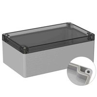 アールエスコンポーネンツ RS PRO 汎用ボックス， ポリカーボネイト， 高さ:75 mm， 奥行き:200 mm 201-0143 1個（直送品）