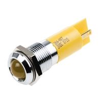 アールエスコンポーネンツ RS PRO 表示灯， 2V dc， 黄， 実装ホールサイズ:14mm 204-007 1個（直送品）