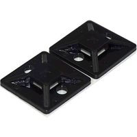 結束バンドベース RS PRO， 長さ 19.5mm， 幅 19.5 mm， ナイロン 66， 黒 204-0242 1袋(10個)（直送品）