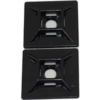 結束バンドベース RS PRO， 長さ 28.6mm， 幅 28.6 mm， ナイロン 66， 黒 204-0245 1袋(10個)（直送品）