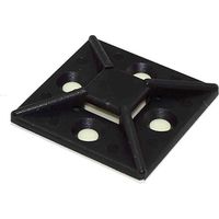 結束バンドベース RS PRO， 長さ 38.5mm， 幅 38.5 mm， ナイロン 66， 黒 204-0250 1袋(10個)（直送品）