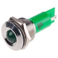 アールエスコンポーネンツ RS PRO 表示灯， 24V， 緑， 実装ホールサイズ:19mm 206-918 1個（直送品）