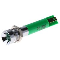 アールエスコンポーネンツ RS PRO 表示灯， 24V ac， 緑， 実装ホールサイズ:8mm 206-974 1個（直送品）