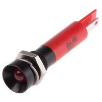 アールエスコンポーネンツ RS PRO 表示灯， 24V ac， 赤， 実装ホールサイズ:8mm 206-980 1個（直送品）