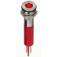 アールエスコンポーネンツ RS PRO 表示灯， 2V dc， 赤， 実装ホールサイズ:8mm 134-5534 1個（直送品）