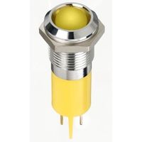 アールエスコンポーネンツ RS PRO 表示灯， 24V dc， 黄， 実装ホールサイズ:14mm 134-5548 1個（直送品）