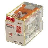 アールエスコンポーネンツ RS PRO リレー 24V ac， 4c接点 プラグイン タイプ 121-7799 1個（直送品）