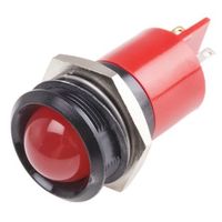 アールエスコンポーネンツ RS PRO 表示灯， 赤， 実装ホールサイズ:22mm 211-459 1個（直送品）