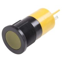 アールエスコンポーネンツ RS PRO 表示灯， 黄， 実装ホールサイズ:22mm 211-487 1個（直送品）