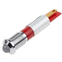アールエスコンポーネンツ RS PRO 表示灯， 赤， 実装ホールサイズ:8mm 211-516 1個（直送品）
