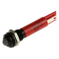 アールエスコンポーネンツ RS PRO 表示灯， 赤， 実装ホールサイズ:8mm 211-544 1個（直送品）
