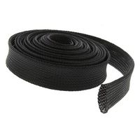 アールエスコンポーネンツ RS PRO ケーブルシールド 30mm 黒 PET 408-211 1袋(5m)（直送品）