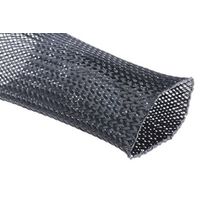 アールエスコンポーネンツ RS PRO ケーブルシールド 40mm 黒 PET 408-221 1袋(5m)（直送品）