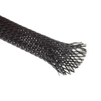 アールエスコンポーネンツ RS PRO ケーブルシールド 12mm 黒 PET 408-283 1リール(30m)（直送品）