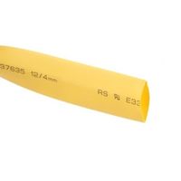 アールエスコンポーネンツ RS PRO 熱収縮チューブ， 収縮前 12mm， 収縮後 4mm， 黄 700-4481 1リール(4m)（直送品）