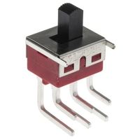アールエスコンポーネンツ RS PRO スライドスイッチ 双極双投(DPDT) 5 A @ 28 V dc 734-7274 1個（直送品）