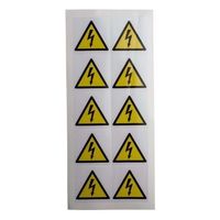 アールエスコンポーネンツ RS PRO 危険警告ラベル Symbol ビニール 黒/白/黄 ラベル 776-0967 1袋(250個)（直送品）