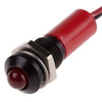 アールエスコンポーネンツ RS PRO 表示灯， 24V dc， 赤， 実装ホールサイズ:8mm 723-9549 1個（直送品）